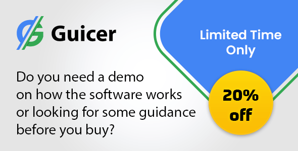 Get 20% off on Guicer